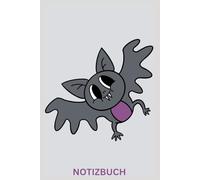 Notizbuch niedliche Fledermaus, Buch: Geschenk für Tier Liebhaber & Natur Fans, Accessoires, A5, Zubehör, Unique: Tagebuch, Journal, Taschenbuch, ... Damen & Herren, Kinder, süße Tiere,Pet
