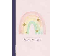 Notizbuch Regenbogenfarbe: Regenbogen auf Notizheft A5 liniert im zarten Pastellton Schreibheft für Notizen liniertes Buch als Tagebuch Kladde und Hausaufgabenheft Geschenk für Mädchen Geburtstag