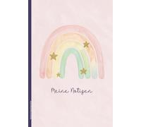 Notizbuch Regenbogenfarbe: Regenbogen auf Notizheft A5 liniert im zarten Pastellton Schreibheft für Notizen liniertes Buch als Tagebuch Kladde und Hausaufgabenheft Geschenk für Mädchen Geburtstag