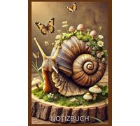 Notizbuch Schnecke, Buch: Das perfekte Geschenk für Schnecken Liebhaber & Natur Fans: Kalender, Notizblock, Taschenbuch, Organizer, Planer, Tagebuch, ... Damen & Herren, Mitgebsel, Tiere, Produkt