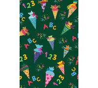 Notizbuch Schulanfang Erste Klasse bunt: dotted Journal - gepunktet - 6x9 A5 120 Seiten - Schultüten - Geschenk