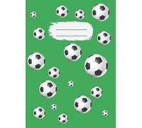 Notizbuch, Schulheft, Fußball, liniert, A4, grün
