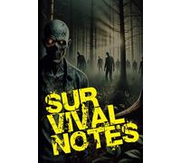 Notizbuch - Survival Notes "Zombie": 13 x 20 cm / DIN A5+ Organizer, Tagebuch, Halloween Party-Planner, Zombie-Motiv / 200 Seiten (dotted)