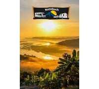 Notizbuch Wohnmobil Reisetagebuch für Wohnwagen Camper Fahrzeuge mit Vorzelt - Dachzelt Van Zelt Campingplatz Logbuch Geschenkidee Camping Tagebuch ... Sightseeing Fernreise Touristik 01AW02