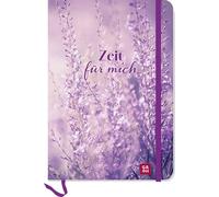 Notizbuch Zeit für mich Lavendel: Softcover-Blankbook im DIN A5-Format mit 96 Seiten und Punkteraster. Mit Einstecktasche, Gummiband, Lesebändchen, runde Ecken