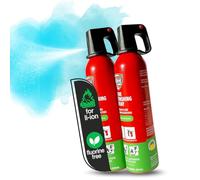 notlok Safety Work - 2X 750g extintor para Incendios eléctricos | extintor Spray A F + baterías de Litio y baterías de Coche | extintor de Grasa, extintor hogar, extintor Coche extintor Espuma
