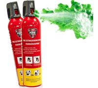 notlok Safety Work - 2X Mini Extintor Casa 750g sin Flúor, Seguro para la Piel | Clases A, F, E hasta 1000V | Extintores para Fire Extinguisher Home, Extintor Coche, Barco, Pequeño y Apartamento