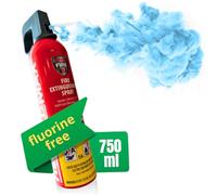 notlok Safety Work - Mini Extintor Casa 750g sin Flúor, Seguro para la Piel | Clases A, F, E hasta 1000V | Extintores para Fire Extinguisher Home, Extintor Coche, Barco, Pequeño y Apartamento