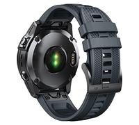 NotoCity 22mm Quick-Fit Correa para Garmin Fenix 5/Fenix 5 Plus/Fenix 6/Fenix 6 Pro/Fenix 7,Correa de Repuesto de Silicona Suave para Garmin Forerunner 935 Banda 945/Approach S60/S62,Azul marino