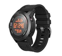 Correa de repuesto de silicona suave NotoCity compatible con Fenix 2 de 26 mm de ancho para reloj inteligente Fenix 2 (negra)