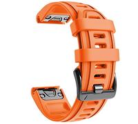 NotoCity Correa Compatible con Fenix 6s Easy Fit 20 mm Pulsera de Silicona para Fenix 6s/Fenix 6s Pro/Fenix 5s/Fenix 5s Plus/Fenix 7S/Fenix 7S Pro/Fenix 8 43mm (Naranja)