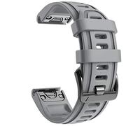 NotoCity Correa Compatible con Fenix 6s Easy Fit 20 mm Pulsera de Silicona para Fenix 6s/Fenix 6s Pro/Fenix 5s/Fenix 5s Plus/Fenix 7S/Fenix 7S Pro/Fenix 8 43mm (Gris)