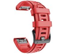 NotoCity Correa Compatible con Fenix 6s Easy Fit 20 mm Pulsera de Silicona para Fenix 6s/Fenix 6s Pro/Fenix 5s/Fenix 5s Plus/Fenix 7S/Fenix 7S Pro/Fenix 8 43mm (Rojo)
