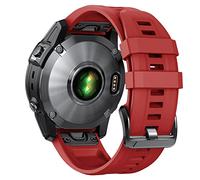NotoCity Correa Compatible con Garmin Fenix 7S, Correa Silicona 20mm Quick Release, para Garmin Fenix 6s/5s, Repuesto Correa Garmin Fenix 5s Plus/6s Pro, Rojo