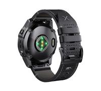 NotoCity Correa de Cuero 22mm para Garmin Fenix 7/6/6 Pro, 5/5 Plus, 8 47mm, Forerunner 935/965, Instinct 2, Approach S60, Epix 2 47mm, Marq, Cierre Plegable, Marrón, Clásico