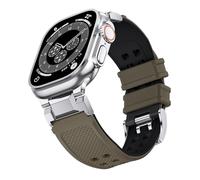 NotoCity Correa para Apple Watch Ultra 2/Ultra 49 mm, correa para Apple Watch Series 10/9/8/7/6/5/4/SE/SE2 46 mm 45 mm 44 mm, correas deportivas de silicona para iWatch Series 3/2/1 42 mm (marrón +