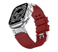 NotoCity Correa para Apple Watch Ultra 2/Ultra 49mm - Compatible con Series 10/9/8/7/6/5/4/SE/SE2 46mm 45mm 44mm y Series 3/2/1 42mm - Silicona Rojo