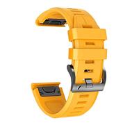 NotoCity Correa para Garmin Fenix 6 pro/6/7/5, Quickfit 22mm para Garmin Fenix 7 pro/5 plus/8/8 Pro 47mm, Forerunner 935/945/955/965, Silicona Correas para Epix Gen 2(Amarillo)