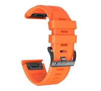 NotoCity Correa para Garmin Fenix 6 pro/6/7/5, Quickfit 22mm para Garmin Fenix 7 pro/5 plus/8/8 Pro/9/9 Pro 47mm, Forerunner 935/945/955/965, Silicona Correas para Epix Gen 2(Naranja)