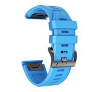 NotoCity Correa para Garmin Fenix 6 pro/6/7/5, Quickfit 22mm para Garmin Fenix 7 pro/5 plus/8/8 Pro/9/9 Pro 47mm, Forerunner 935/945/955/965, Silicona Correas para Epix Gen 2(Azul celeste)