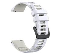 NotoCity Correa para Garmin Forerunner 55/245/165, Vivoactive 5/3, 20mm Correa Silicona Reemplazo Pulseras para Garmin Venu SQ/2 Plus, Vivomove 3/HR/Luxe/Style para Hombre Mujer(Blanco/Gris Neblina)