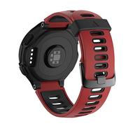 NotoCity Correa para Garmin Forerunner 735XT Forerunner 230/235/620/630/735XT, Correa de Repuesto de Ajuste Rápido(Red-black)