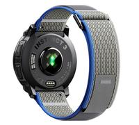 NotoCity Correa para Garmin Instinct/Instinct 2/Instinct 3 Solar 45mm, 22mm Correa Nylon Reemplazo Pulseras para Garmin Instinct Tactical/Crossover/2 Camo/3 AMOLED/Solar Tactical/E 45mm(Azul Gris)