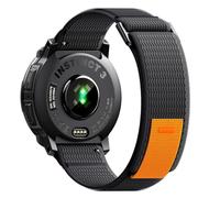 NotoCity Correa para Garmin Instinct/Instinct 2/Instinct 3 Solar 45mm, 22mm Correa Nylon Reemplazo Pulseras para Garmin Instinct Tactical/Crossover/2 Camo/3 AMOLED/Solar Tactical/E 45mm(Negro Gris)