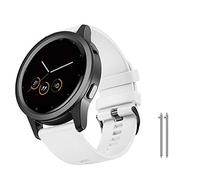 NotoCity Correa para Huawei Watch GT 2/Samsung Galaxy Watch 46mm/Gear S3 Classic/Frontier, 22mm Pulsera de Repuesto de Silicona Banda Ajustable (L, Blanco)