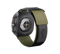 NotoCity Correa para Samsung Galaxy Watch Ultra 47mm, Correa de repuesto de nylon para Samsung Galaxy Watch 7 Ultra 47mm(Verde militar + cuero negro)