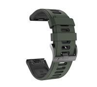 NotoCity Fenix 6s Correa, Silicona Reemplazo Correa para Fenix 6s/Fenix 6s Pro/Fenix 5s/Fenix 5s Plus, 20mm Easy-Fit (Verde militar-Negro)