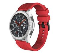 NotoCity Galaxy 46mm Correa 22mm Banda de silicona suave Correa de repuesto para Gear S3 Frontier / S3 Classic, Huawei watch GT / Huawei watch 2 Classic, color rojo oscuro