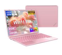 NOTODD 2025 Ordenador portátil de 14 pulgadas Win11 de 4 núcleos Celeron N5095 (hasta 2,9 GHz), 1920 x 1200, 8 + 256 GB SSD compatible con ventilador de refrigeración 1TB(TF-512 GB), protector de