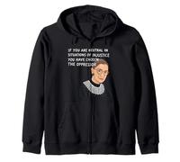 Notorio RBG si eres neutral en situaciones de injusticia Sudadera con Capucha