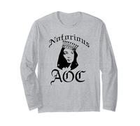 Notorious AOC Alexandria Ocasio-Cortez Meme Divertido Manga Larga