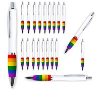 noTrash2003 10 bolígrafos de arco iris con bandera de arcoíris para mostrar tolerancia LGBT y diversidad Equality