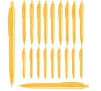 noTrash2003 100 bolígrafos retráctiles Kulis Ballpen en tinta azul como juego mixto de 12 colores preseleccionados siempre al menos 6 colores (amarillo)