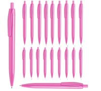 noTrash2003 100 bolígrafos retráctiles Kulis Ballpen en tinta azul como juego mixto de 12 colores preseleccionados siempre al menos 6 colores (rosa)