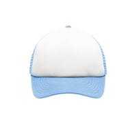 noTrash2003 Trucker Mesh Baseball Cap Truckerhat Unisex Talla Única y Modelos Infantiles Gorra de Béisbol Gorra de Béisbol 30 Colores Monocromáticos Bicolor Poliéster Algodón - Niños, Blanco Azul