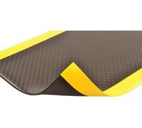 NoTrax 417 Tapete de Seguridad antifatiga con Burbujas Suave y Esponja de PVC Dyna-Shield, para Zonas secas, 3 pies de Ancho x 4 pies de Largo x 1/2 Pulgadas de Grosor, Negro/Amarillo