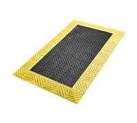 Notrax Alfombra Negra y Amarilla, 107 cm x 152 cm