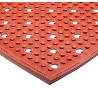 NoTrax T23 resistente goma estera multifunción de II seguridad/alfombrilla antifatiga para zonas húmedas o grasa, Width XLength, Red, 1