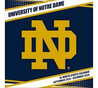 Notre Dame Fighting Irish 2026 12x12 Team Wall Calendar