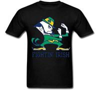 Notre Dame Fighting Irish Logo Men's Short T-Shirt Men tee Black S