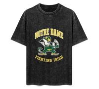 Notre Dame Fighting Irish Mens T-Shirt Black Unisex Top tee XXL