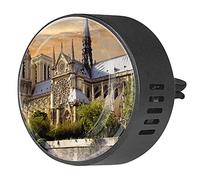Notre Dame Sunrise - Difusor de ambientador para aromaterapia de coche, difusor de fragancia de coche, clip de ventilación para coche, oficina, cocina