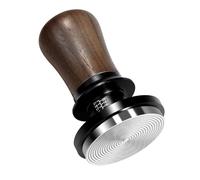 NOTSEK Tamper 58 mm, 30 lbs regulador de presión para café expreso, autonivelante, madera de nogal, calibrado, pluma de café con base de acero inoxidable para portafiltros de 58 mm