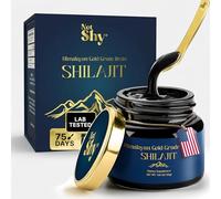 NotShy Puro Shilajit Resina Himalaya Testado Laboratorio 75% Ácido Fúlvico | Vitalidad y equilibrio para él y ella. CoA por lote en cada bote: pureza verificada, no prometida. Estándar de oro, vegano.