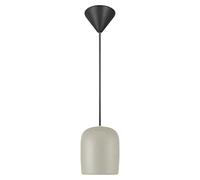Notti Lámpara colgante redonda (25 W, Ø x Al: 10 x 12 cm, Gris, Gris, E27)