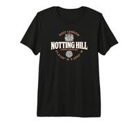 Notting Hill West London Coordenadas Etiqueta 2C Camiseta Premium